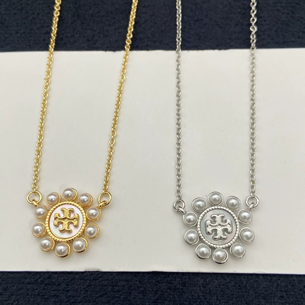 Tory Burch Pearl Alphabet Necklace Trendy